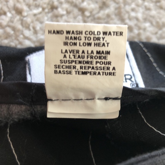 Erik Spencer Black Floral Pants with White Stitching - Picture 7 of 7